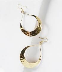 Home lunar hoop earrings